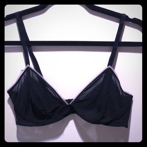 Eres Plunge Bra in Black and Cream